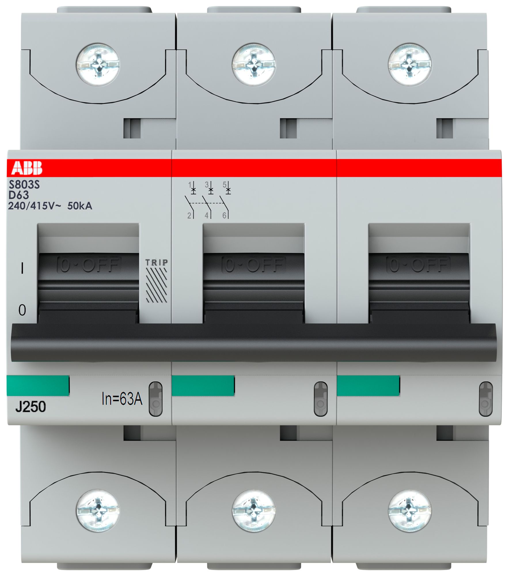 Leitungsschutzschalter ABB S803S-D 63A 50kA