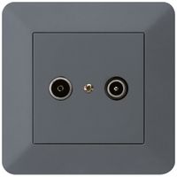 Prise de passage ENC kallysto.trend R/TV 23dB anthracite