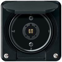 UP-Schlüsselschalter robusto Serienschalter 16A 250V 86×86mm schwarz