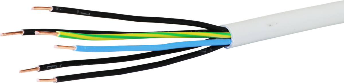 Kabel TT 6×1.5mm² 4LNPE grau Eca
