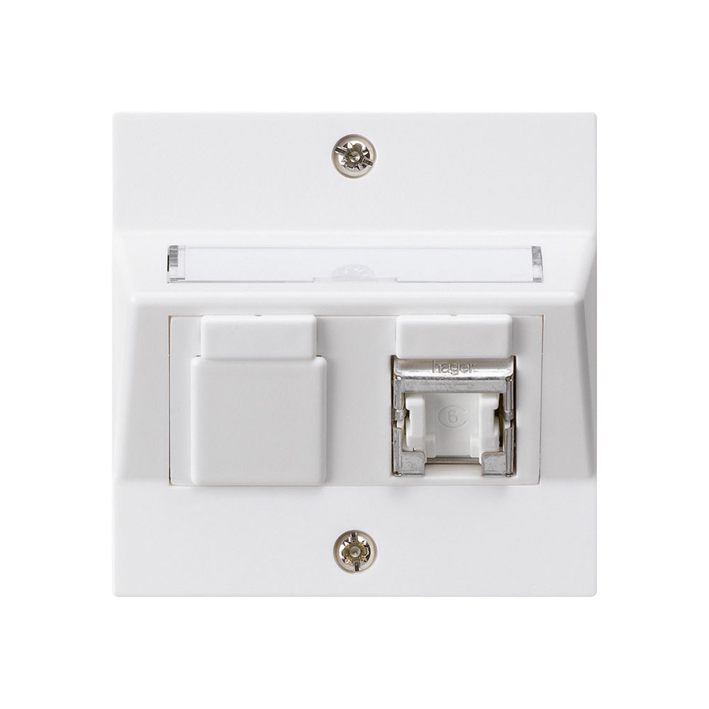 UP-Montage-Set kallysto A Kat.6 1RJ45/s weiss