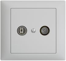 UP-TV-R-Dose EDIZIOdue 4dB hellgrau Breitbanddose 5…2000MHz, FKE