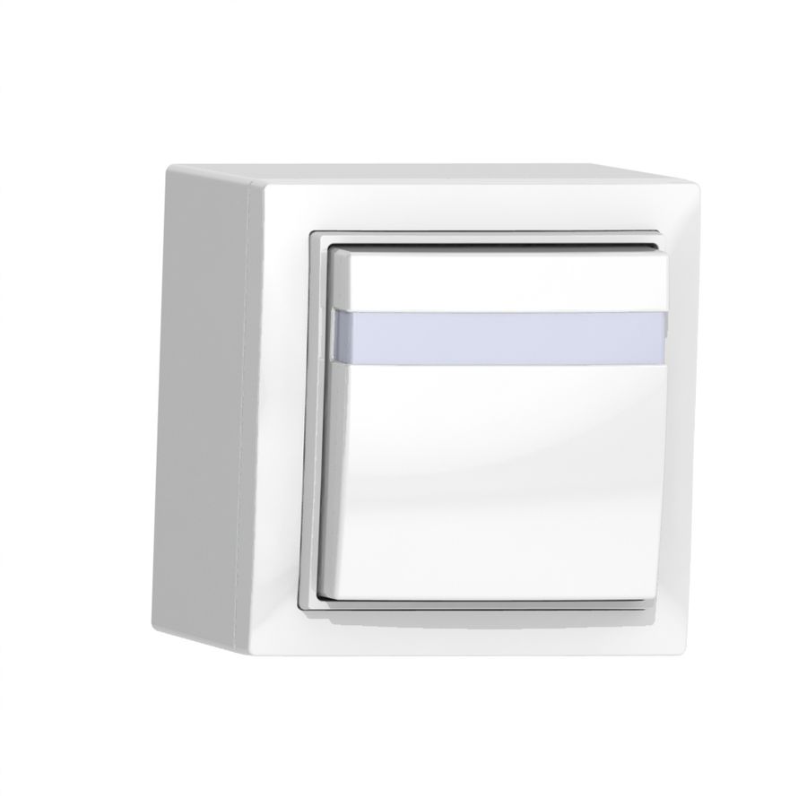 Interrupteur automatique AP SIDUS blanc brillant