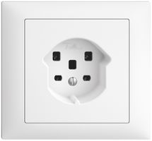 EB-Steckdose EDIZIOdue T25 16A weiss, Schraubklemmen