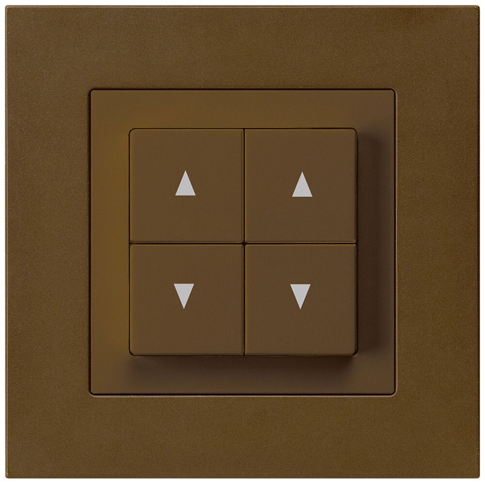 Interruttore per tapparelle INC kallysto.pro marrone con 4 tasti