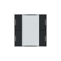 Frontset Hager kallysto LED 4×KNX systemlink/easylink schwarz