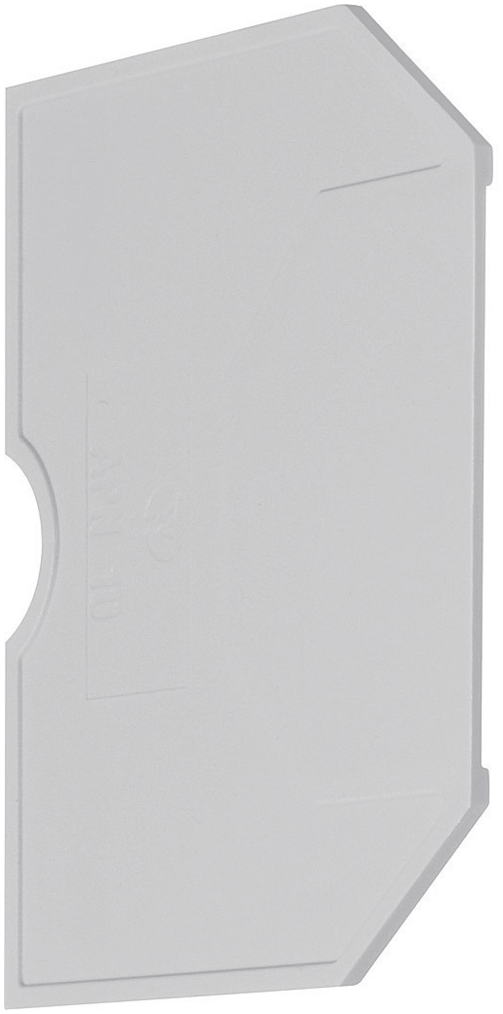 Parete d'estremità Hager per KXA10LH bride L 10mm² grigio