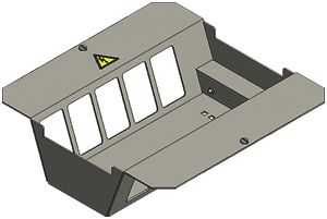 Einbausatz BAK 2×5 FLF stehend leer