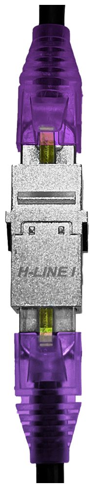 Kupplungsmodul H-LINE I RJ45/RJ45 Kat.6A/s Keystone, silber