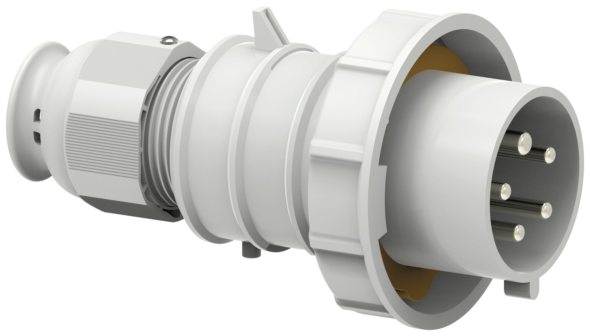 Stecker Bals CEE Q-C TE 32A 5P >50V 1h IP67 Ni