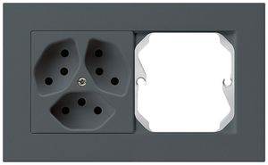 UP-Kombination kallysto.pro Gr.I-I horizontal 3×Typ 13+leer anthrazit