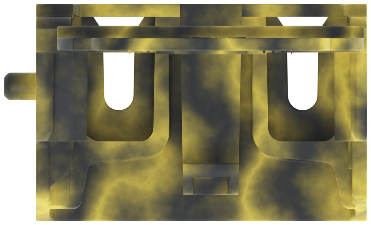 Befestigungsadapter WAGO 221 mit Zugentlastung 10L×4mm² Schraube grau/gelb