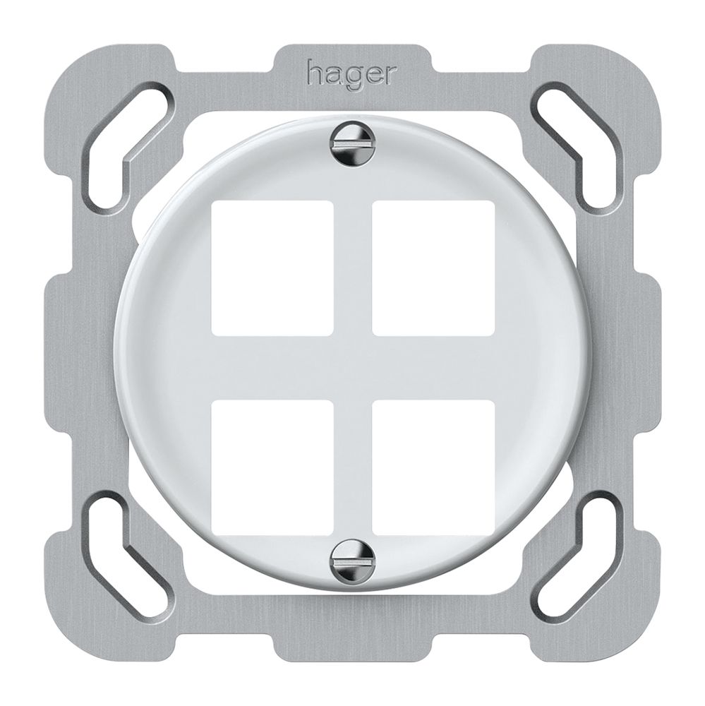 Kit di montaggio INC origin diritto 4×HMS 77×77mm bianco