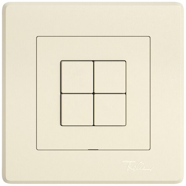 UP-Bedienaufsatz zu Druckschalter EDIZIO.liv Wiser SNAPFIX® 96×96×35mm crema