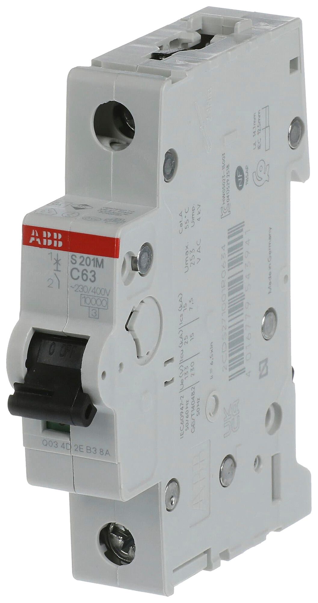 Leitungsschutzschalter ABB S201M-C63 63A C 10kA