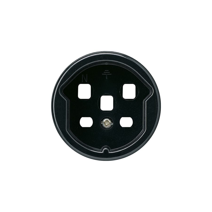 Kit frontale basico per presa tipo 25 con morsetti a innesto nero