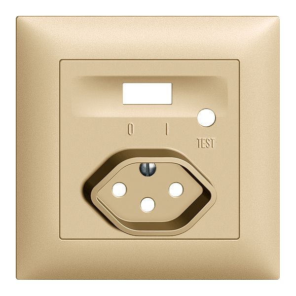 Frontset EDIZIOdue zu FI-Steckdose sand