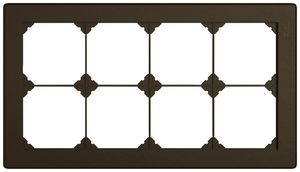 UP-Kopfzeile EDIZIO.liv SNAPFIX® 2×4 für frei wählbare Kombinationen braun