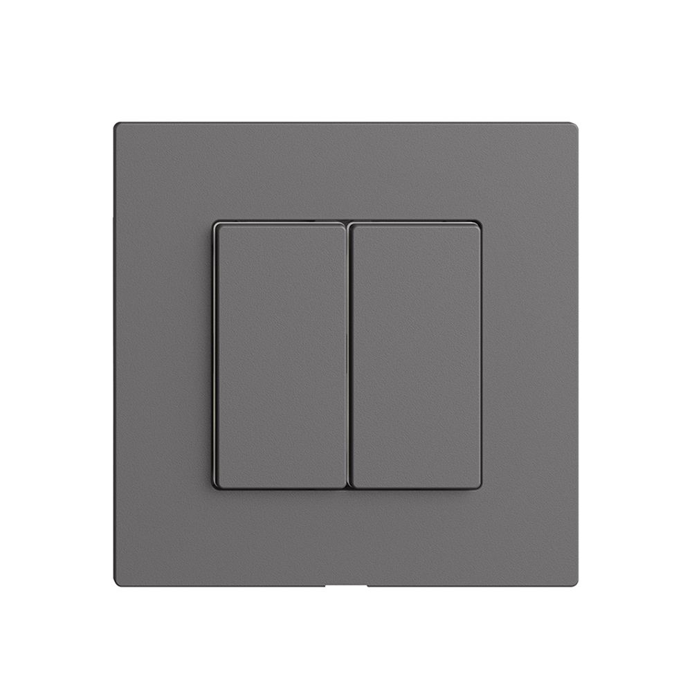 Druckschalter 2K/2T WLAN Edue Wiser dunkelgrau