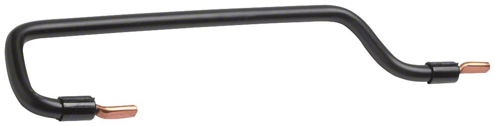 Verbindungsbrücke Hager 1L 10mm² DIN-Schienenabstand 125mm schwarz