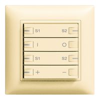 Dimmer INC ZEP 2c/4t staz c/sec.ON-OFF scena EDIZIOdue vanille