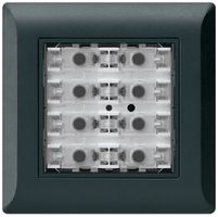 UP-Taster KNX KLI f.8×Tasten 8×Betätigungspunkte LED schwarz