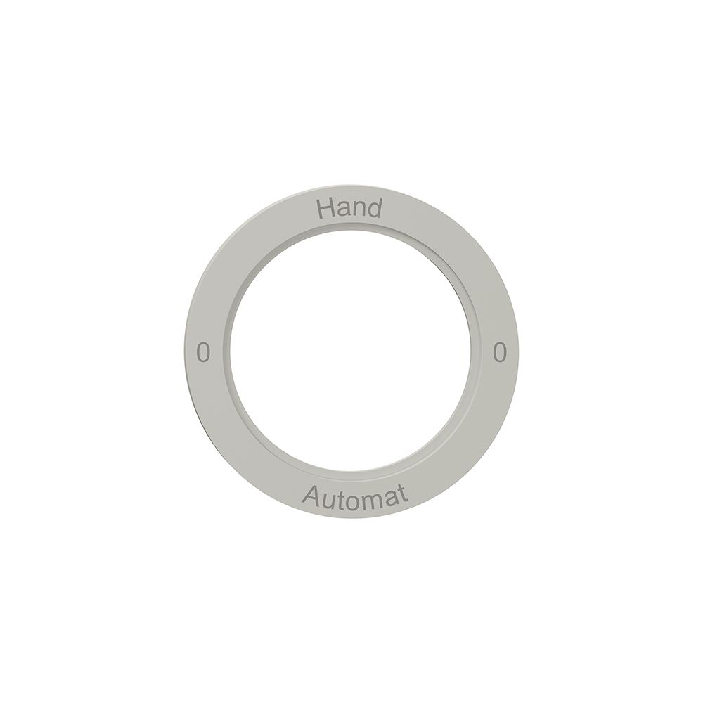 Kennscheibe NEVO, f.Drehschalter, 0-Hand-0-Automat, lichtgrau