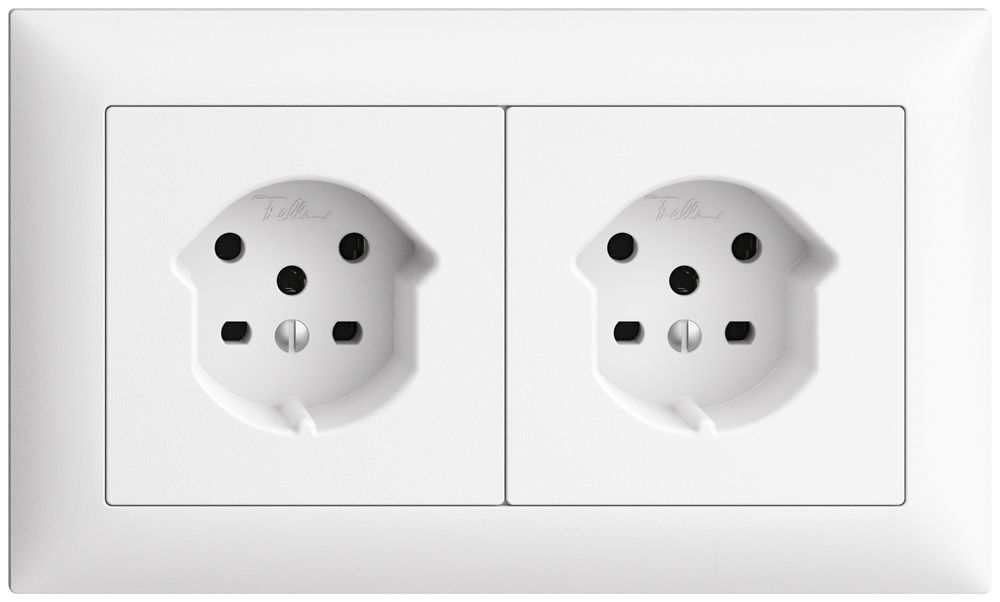 UP-Kombination I-I EDIZIOdue 2×T15 horizontal weiss