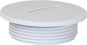 Stopfen mit Rand PS M32 hellgrau