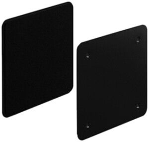 Nassdeckel HSB Weibel 130×130mm Aluminium schwarz IP54