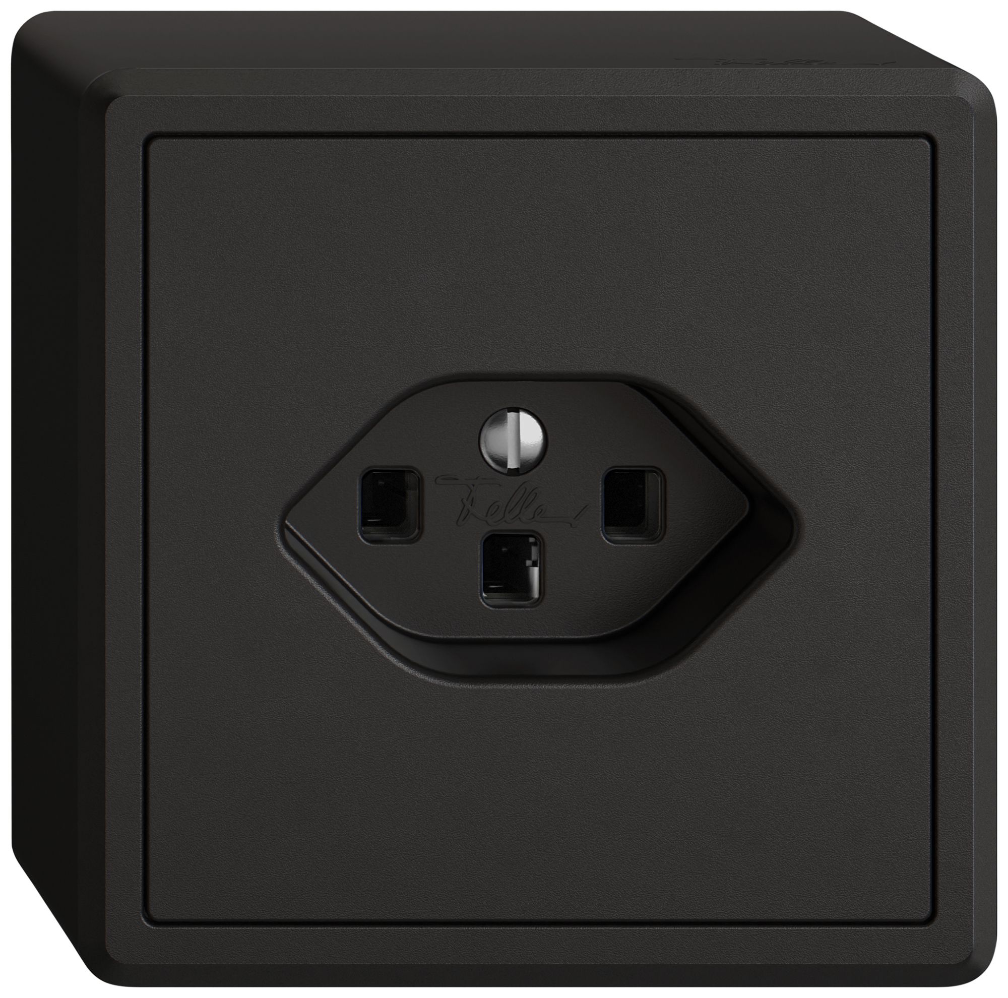 AP-Steckdose EDIZIO.liv SNAPFIX® 1×T23 sz