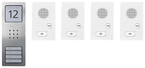 Kit audio AP Siedle, système bus Basic, 4 touches