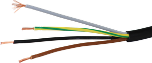 Kabel Td 4×1mm² 3LPE schwarz Eca