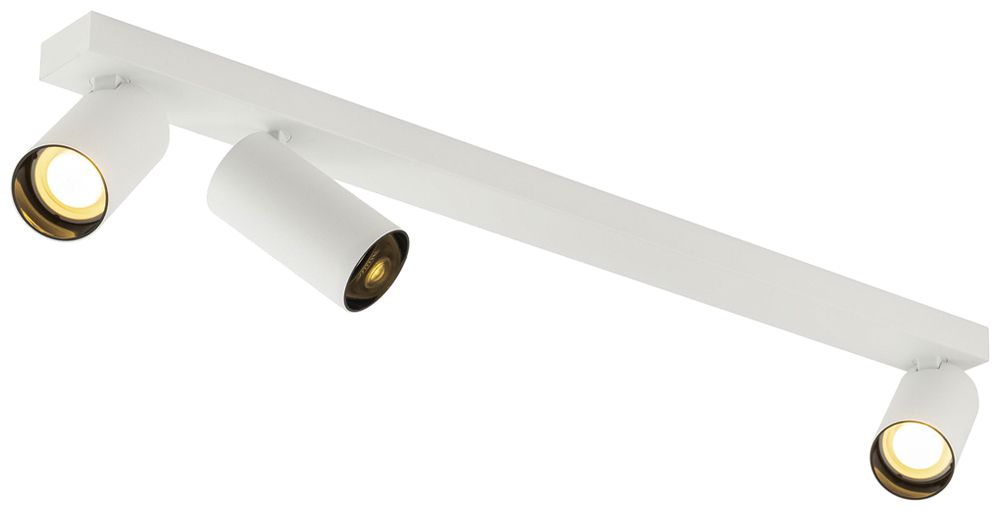 Deckenleuchte SLV KAMI GU10 3×0…10W 700×125mm weiss/schwarz