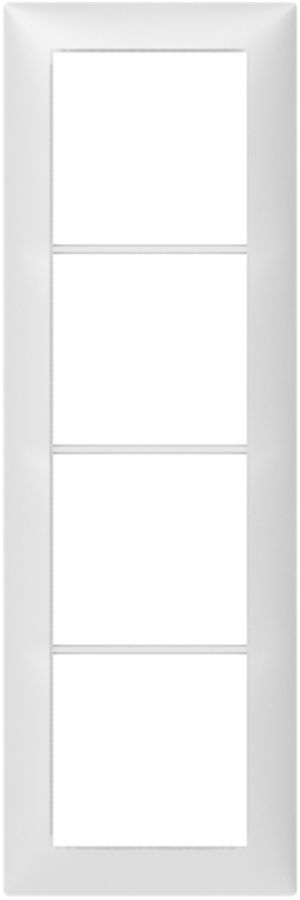 Abdeckrahmen SIDUS 4×1 weiss