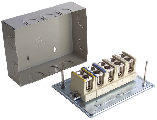 Boîte de dérivation AP Woertz vide 250×180×95mm gris