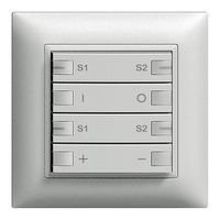 Frontset ON-OFF Dimmer Szene 2K/4T ZEP EDIZIOdue silver