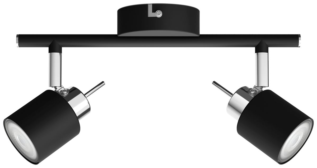 Spot Philips Meranti GU10 2×35W 274×155mm nero