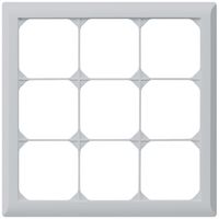 UP-Abdeckrahmen kallysto.line 3×3 hellgrau 212×212mm