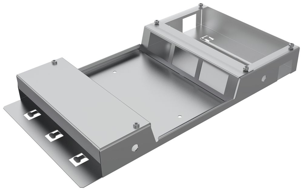 Scatola di suolo doppia Lanz h=45mm 6 FLF