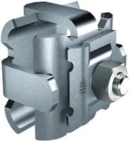 Rundkreuzklemme Flury FE 45 Inox A4, Ø 8…16mm, Klemmplatte