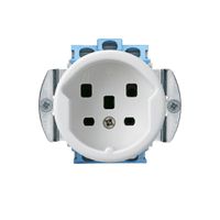 Steckdose HA basico Typ 25 mit Steckklemmen weiss