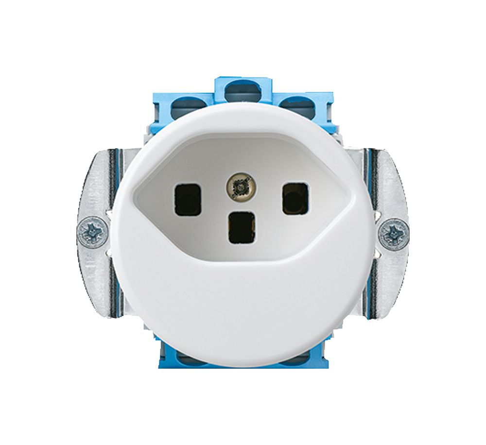 Insert pour prise ENC basico type 23 A blanc avec bornes à vis