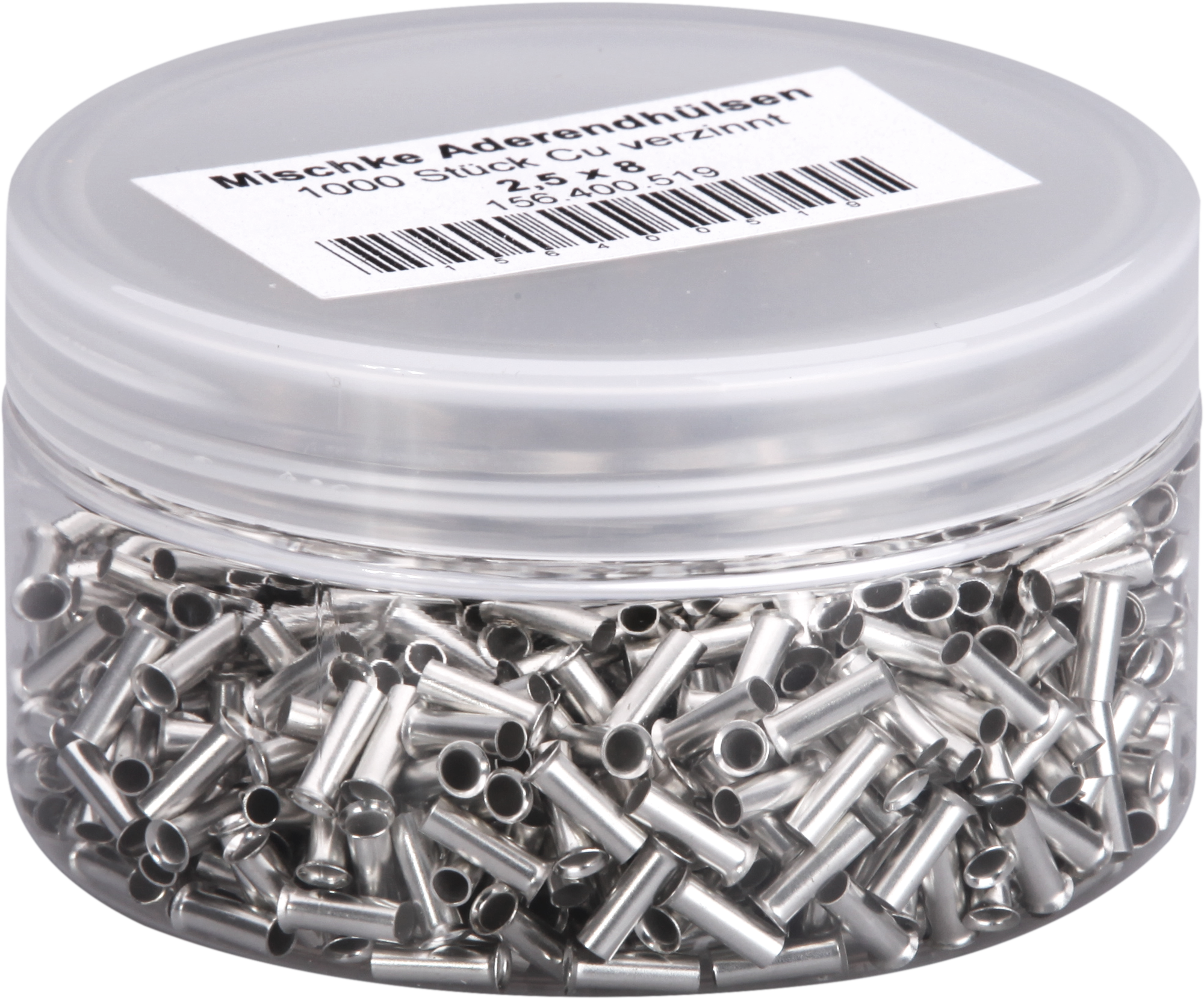 Aderendhülse Mischke E DIN 46228 2.5mm²/8mm blank Cu-verzinnt