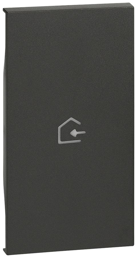 Cache de touche Living Now pour touches MyHOME 2 modules a.symbole rentrée noir