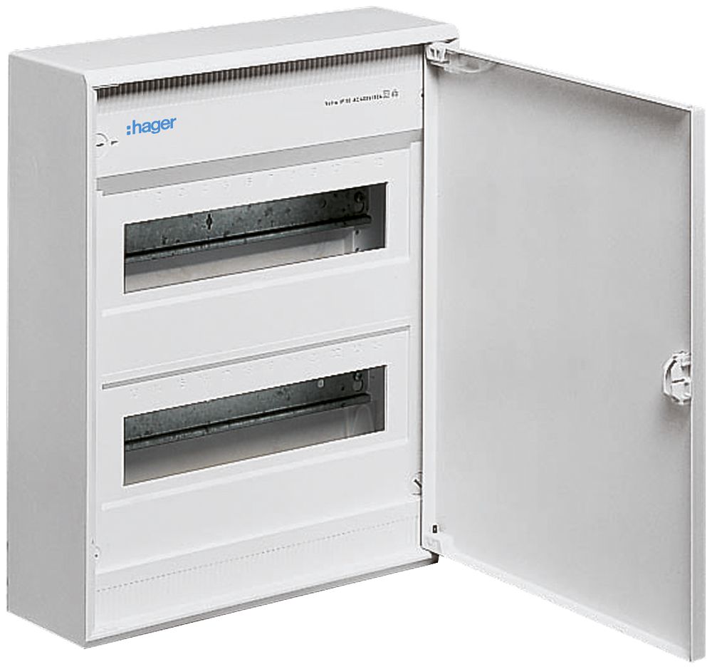 Coffret de distribution AP Hager volta 2 rangées porte IP30 305×370×96.5mm