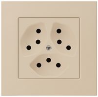 UP-Steckdose kallysto.pro 3×T13 beige