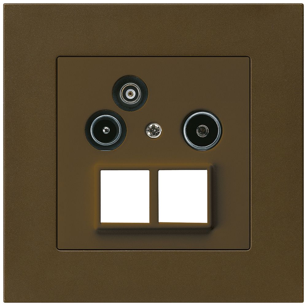 UP-Antennendose R/TV-Daten kallysto.pro HMS 2GHz 14db braun