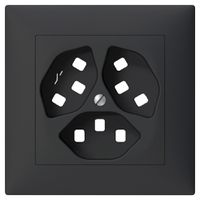 Kit frontal SIDUS B pour 3×T23/1 anthracite