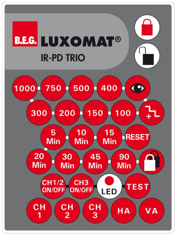 Telecomando Luxomat IR-PD Trio